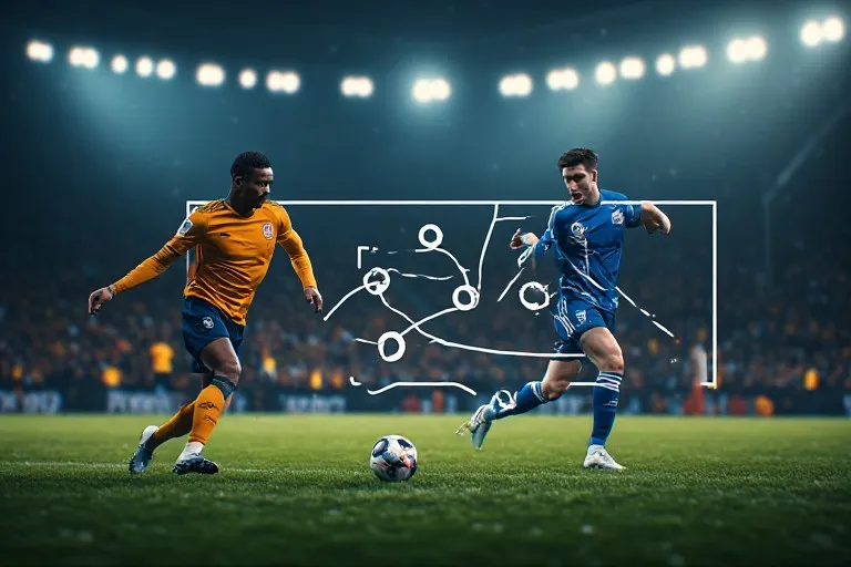 Grafica tattica che mostra la posizione di fuorigioco rispetto ai difensori