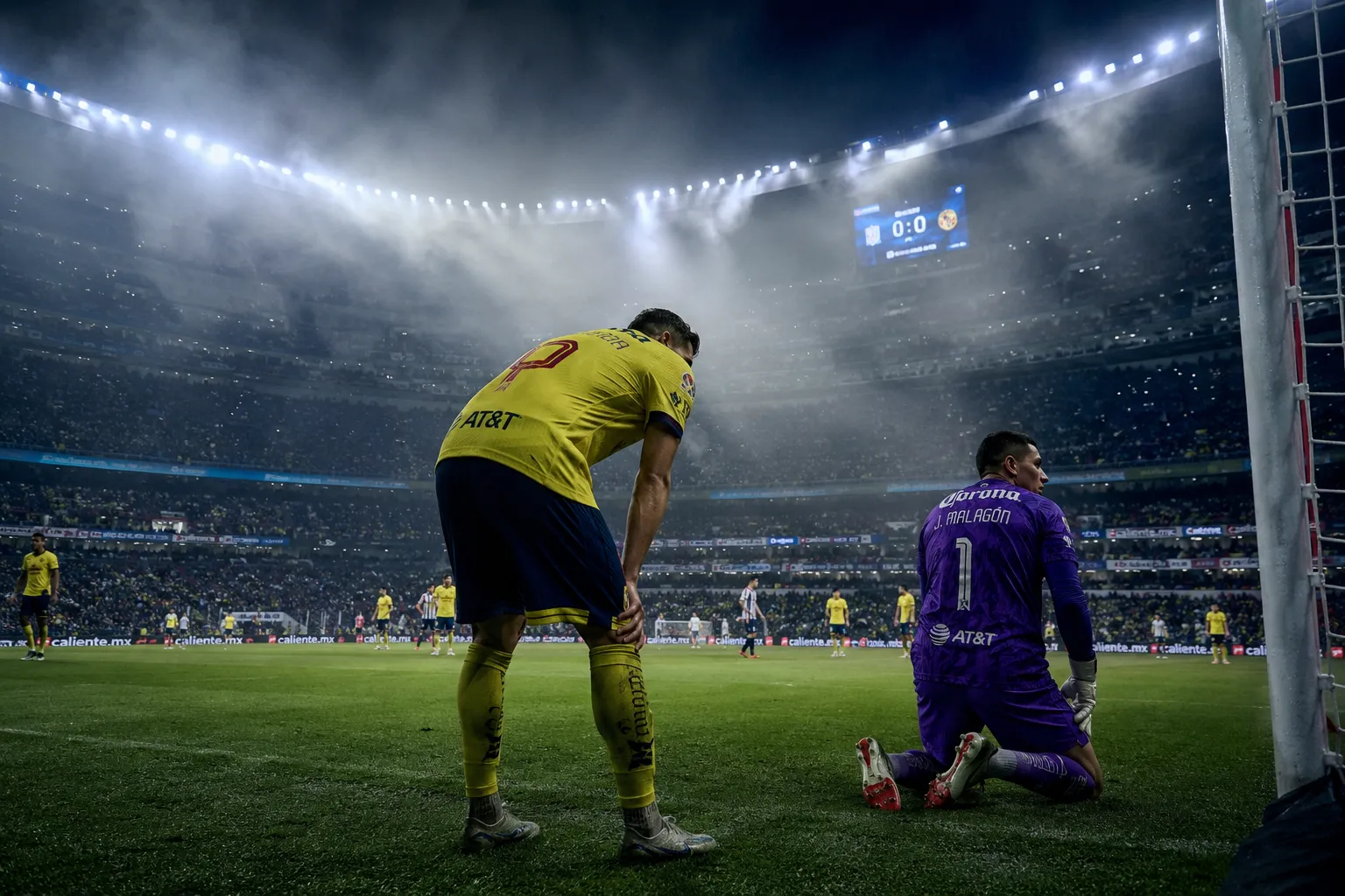 Estadio Azteca con grafica che evidenzia gli effetti dell’altitudine sul gioco